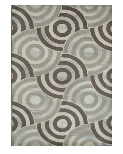 Mili Designs NYC Overlapping Circles Rug, 5' x 8'