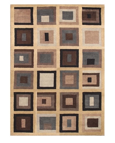 Mili Designs NYC Geometric Patterned Rug, Multi, 5′ x 8′