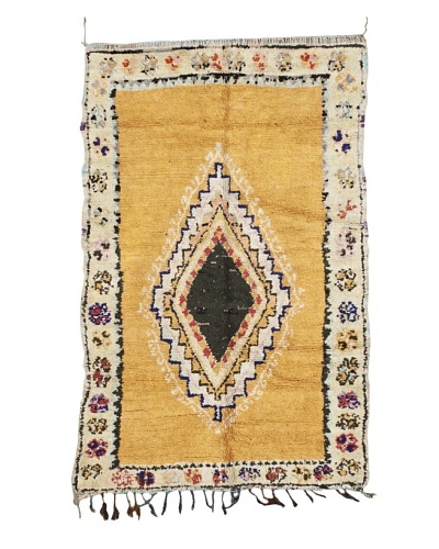 Mili Designs NYC Vintage Moroccan Rug, Peach, 4′ x 6′ 6″