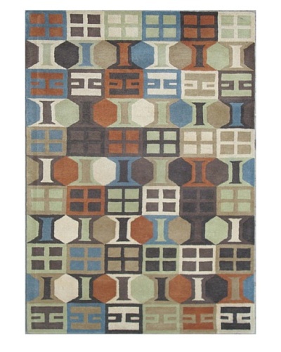 Mili Designs NYC Kaleidoscope Patterned Rugs, Multi, 5′ x 8′