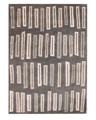 Mili Designs NYC Retro Rectangles Rug, 5' x 8'