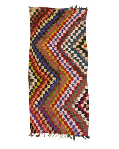 Mili Designs NYC Boucherouite Rug, Brights, 2' 10 x 6' 2 Runner