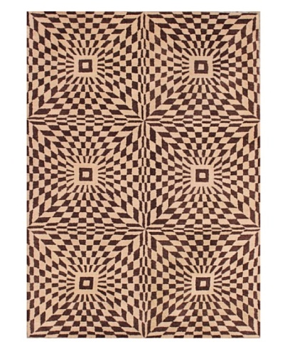 Mili Designs NYC Moroccan Patterned Rug, Brown/Tan, 5′ x 8′