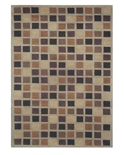 Mili Designs NYC Brown Pixels Rug, 5' x 8'