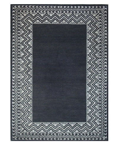 Mili Designs NYC Black Zig Zag Rug, 5' x 8'