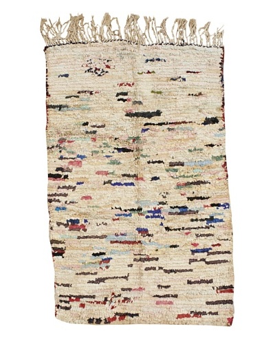 Mili Designs NYC Boucherouite Rug, Pastel, 4′ x 6′ 1″