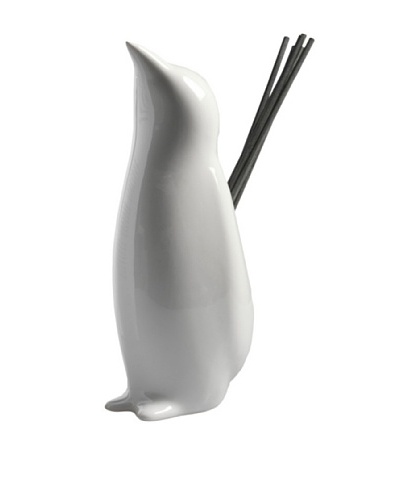 Millefiori Milano Ceramic Penguin Diffuser, Glossy White