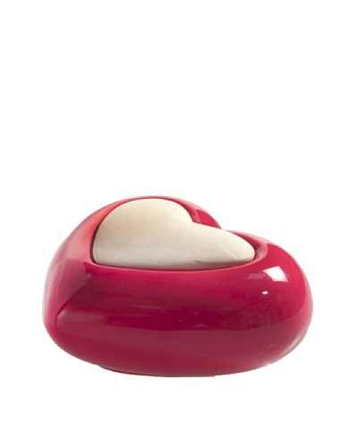 Millefiori Milano Porcelain Heart Diffuser, Red