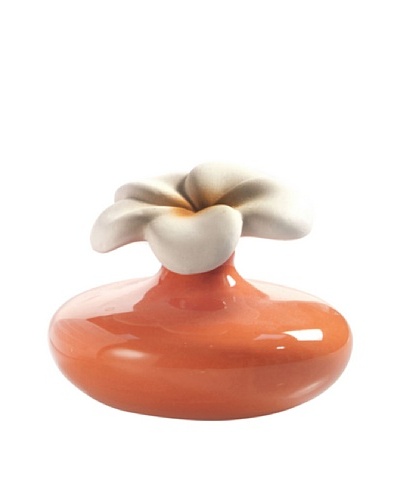 Millefiori Milano Porcelain Flower Diffuser, Orange