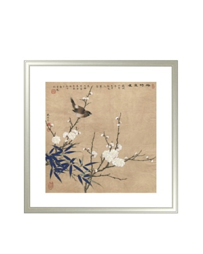 Mind Art Plum Blossom, Bamboo and Sparrow