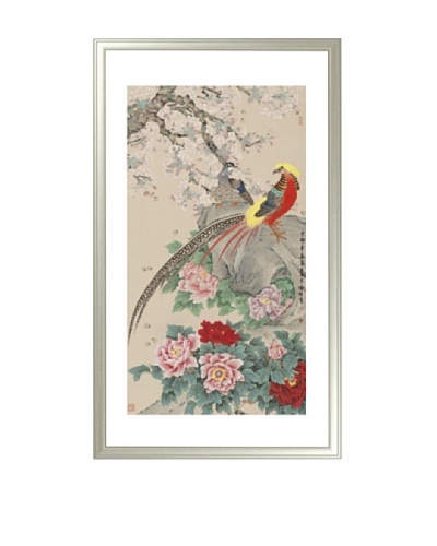 Mind Art Golden Pheasant with Pear Blossom