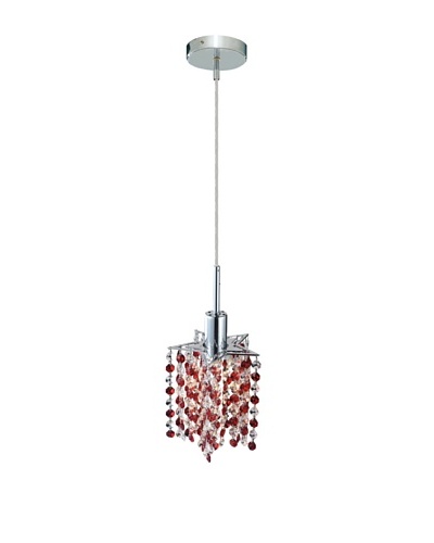 Mini Crystal Collection Star Pendant, Bordeaux