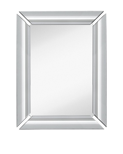 Majestic Mirrors Radiant Mirror, Silver, 40 x 30