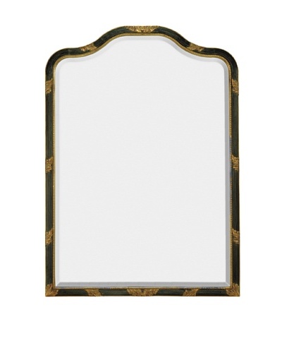 Majestic Mirrors Portrait Mirror, Antique Black/Gold, 42″ x 30″