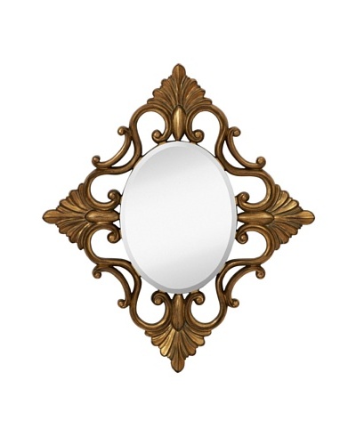 Majestic Mirrors Fontaine Mirror, Bronze, 42″ x 36″