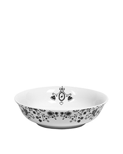 Miss Blackbirdy 27-Oz. Flower Bowl, White