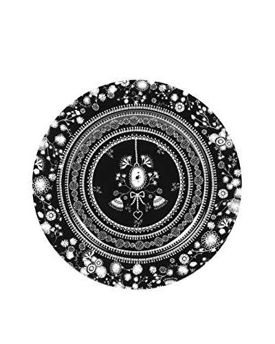 Miss Blackbirdy 12″ Flower Plate, Black