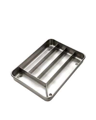 MIU France Brushed Stainless Steel 5-Slot Cutlery Tray