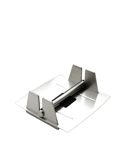 MIU France Brushed Stainless Steel Paper Napkin Holder, Silver