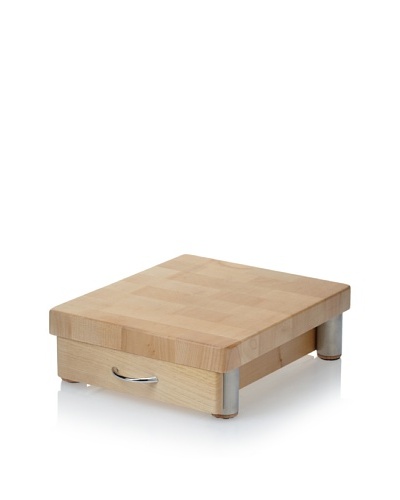 MIU France Maple Cutting Board with 7-Slot Knife Drawer
