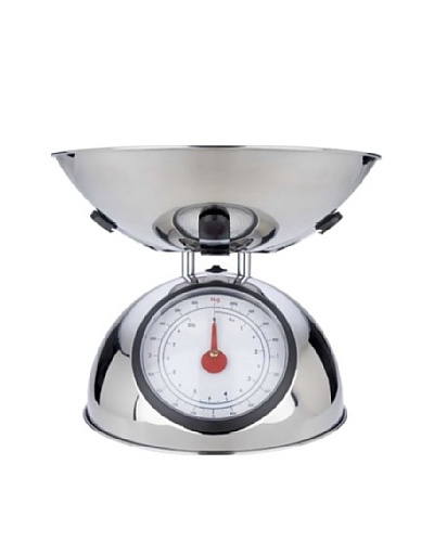 MIU France Polished Stainless Steel 8-Pound Analog Spring Scale