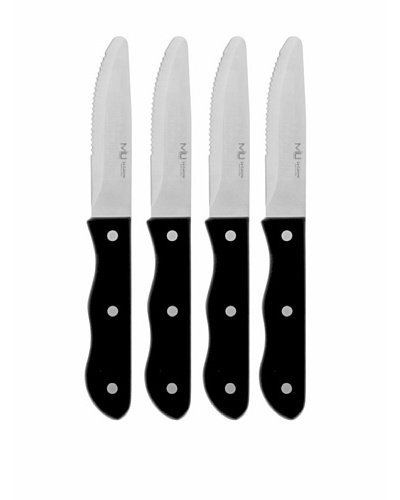 MIU France Set of 4 Porterhouse Pom Handle Steak Knife Set