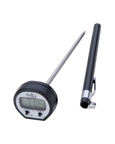 MIU France Instant Read Digital Thermometer, Black