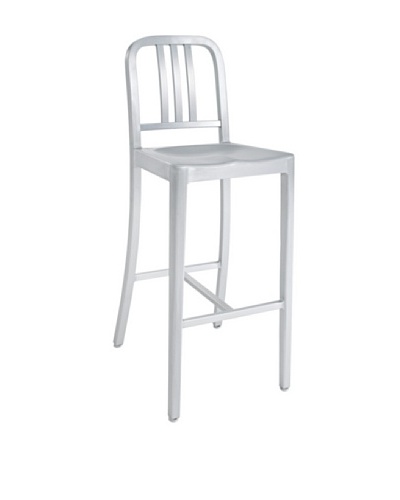 Modway Sailor Bar Stool, Silver