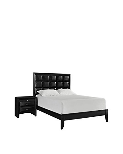 Modway Lola 2-Piece King Bedroom Set, Black