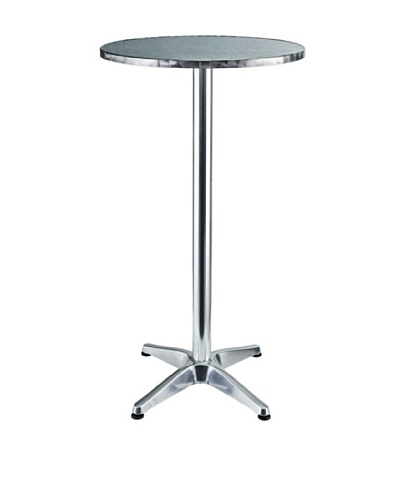 Modway Elevate Aluminum Bar Table, Silver