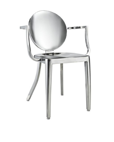 Modway Casper Dining Chair, Silver