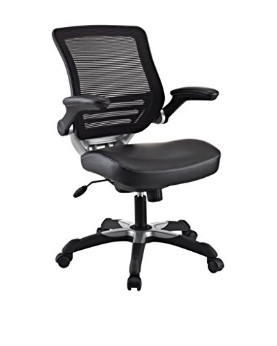 Modway Edge Vinyl Office Chair, Black