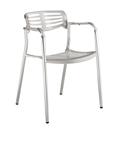 Modway Toledo Dining Chair, Silver