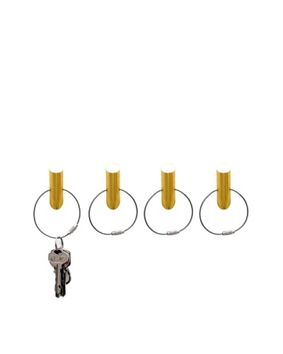 Molla Space Set of 4 Hookeychains, Gold