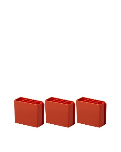Molla Space Set of 3 Magnet Letter Holders, Orange