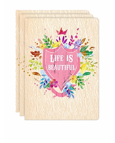 Molly & Rex “Life is Beautiful” Set of 3 Journals