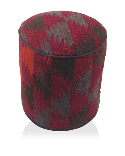 Momeni One-of-a-Kind Hand-Made Kilim Ottoman [Multi]