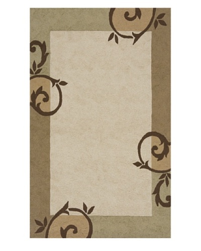 Momeni Veranda Indoor/Outdoor Rug, Cream, 9′ x 9′