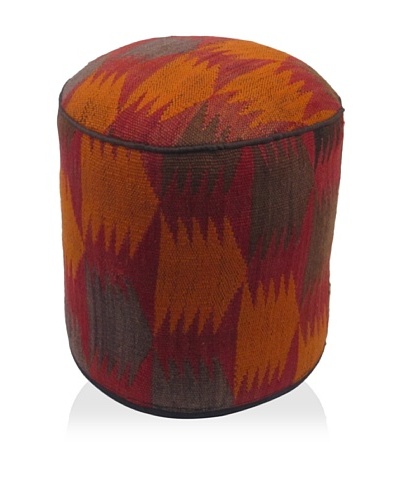 Momeni One-of-a-Kind Hand-Made Kilim Ottoman [Multi]