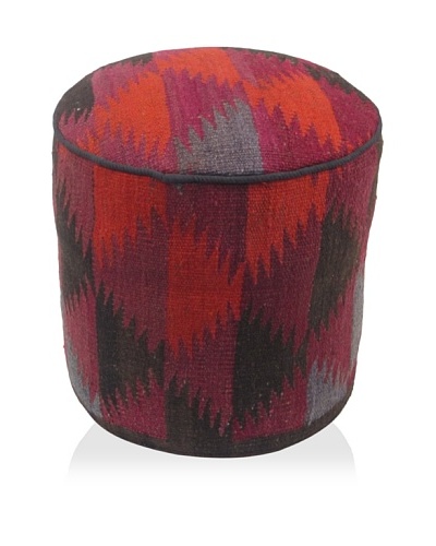 Momeni One-of-a-Kind Hand-Made Kilim Ottoman [Multi]