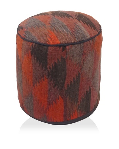 Momeni One-of-a-Kind Hand-Made Kilim Ottoman [Multi]