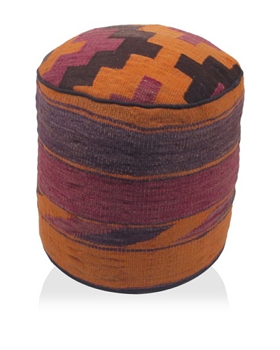 Momeni One-of-a-Kind Hand-Made Kilim Ottoman [Multi]