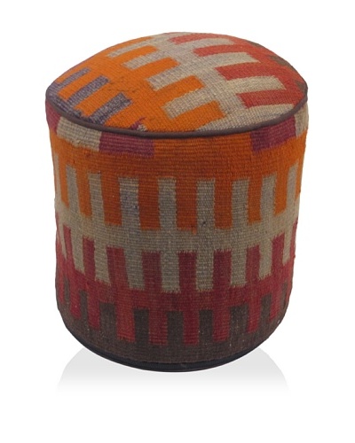 Momeni One-of-a-Kind Hand-Made Kilim Ottoman [Multi]