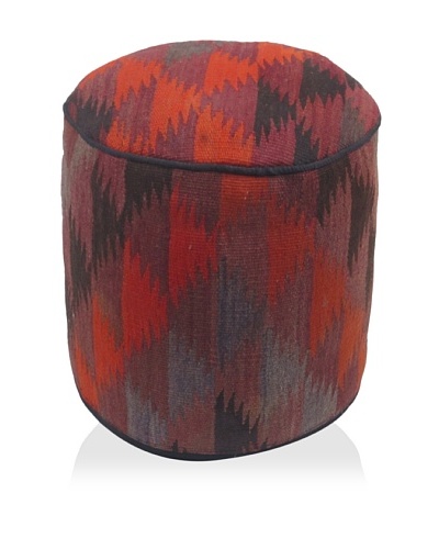 Momeni One-of-a-Kind Hand-Made Kilim Ottoman [Multi]