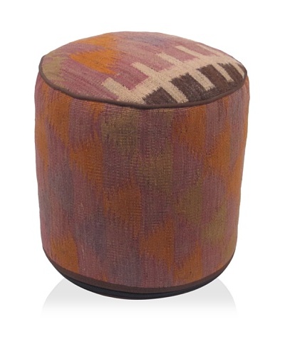 Momeni One-of-a-Kind Hand-Made Kilim Ottoman [Multi]