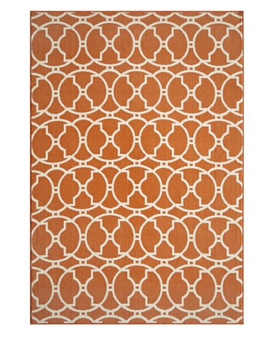 Momeni Baja Indoor/Outdoor Rug, Orange, 2′ 3″ x 4′ 6″