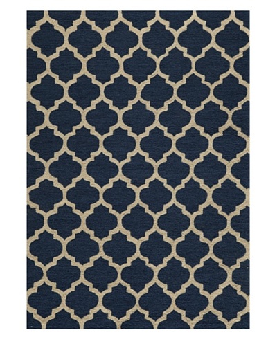 Momeni Geo Rug, Navy, 7' 6 x 9' 6