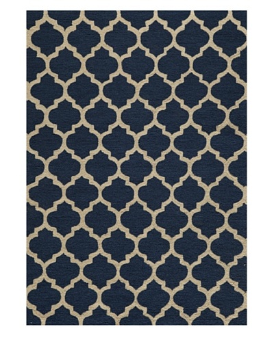 Momeni Geo Rug, Navy, 7' 6 x 9' 6