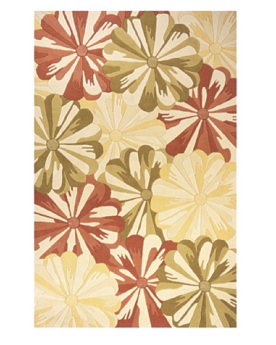 Momeni Delhi Collection Rug, Gold, 3′ 6″ x 5′ 6″