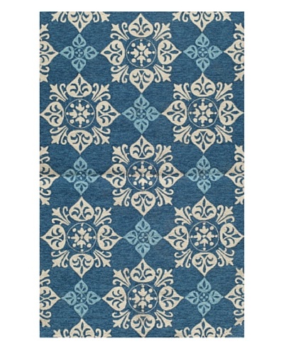 Momeni Veranda Indoor/Outdoor Rug, Blue, 2′ x 3′